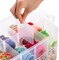 3-Tier Stackable Storage Container Box with 30 Compartments, Plastic Craft Organizer Case Tool Storage Bins for Jewelry Beads, Washi Tape, Nail Polish, Arts and Crafts, Sewing Accessories